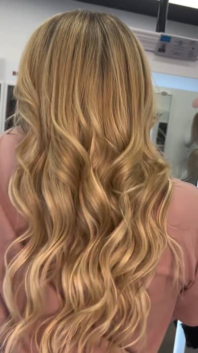 Dramatic foiled highlights transformation! Natural brunette to platinum perfection