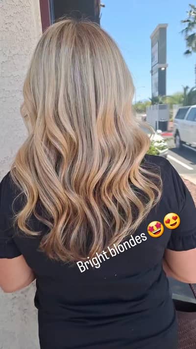 Bright Blonde Hair with Extensions - Perfect Summer Look